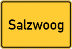 Place name sign Salzwoog