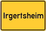 Place name sign Irgertsheim
