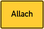 Place name sign Allach