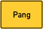 Place name sign Pang