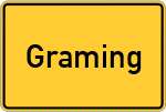 Place name sign Graming