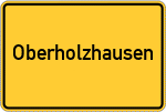 Place name sign Oberholzhausen