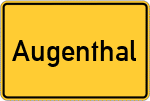 Place name sign Augenthal