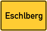 Place name sign Eschlberg
