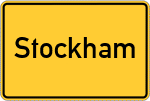 Place name sign Stockham