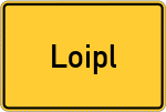 Place name sign Loipl