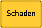 Place name sign Schaden