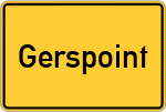 Place name sign Gerspoint