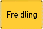 Place name sign Freidling