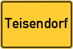 Place name sign Teisendorf