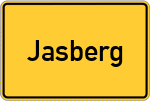 Place name sign Jasberg