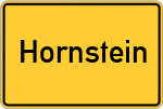 Place name sign Hornstein, Oberbayern