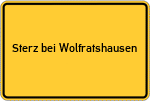 Place name sign Sterz bei Wolfratshausen