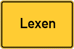 Place name sign Lexen, Kreis Bad Tölz
