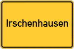 Place name sign Irschenhausen