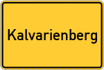 Place name sign Kalvarienberg