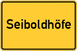 Place name sign Seiboldhöfe