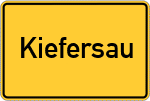 Place name sign Kiefersau