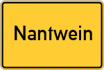 Place name sign Nantwein