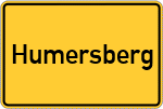 Place name sign Humersberg