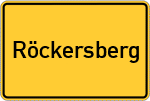 Place name sign Röckersberg