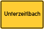 Place name sign Unterzeitlbach