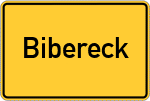Place name sign Bibereck, Kreis Dachau