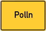 Place name sign Polln