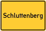 Place name sign Schluttenberg