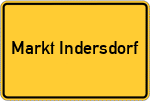 Place name sign Markt Indersdorf