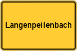 Place name sign Langenpettenbach