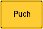 Place name sign Puch