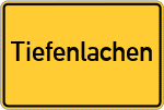 Place name sign Tiefenlachen