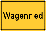 Place name sign Wagenried