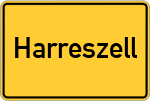 Place name sign Harreszell