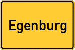 Place name sign Egenburg