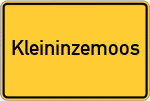 Place name sign Kleininzemoos