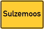 Place name sign Sulzemoos