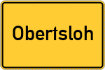 Place name sign Obertsloh