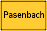Place name sign Pasenbach