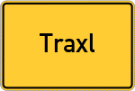 Place name sign Traxl