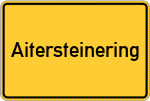 Place name sign Aitersteinering