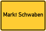 Place name sign Markt Schwaben
