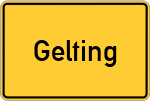 Place name sign Gelting