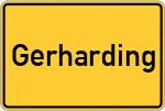Place name sign Gerharding