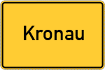 Place name sign Kronau