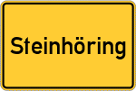 Place name sign Steinhöring
