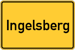 Place name sign Ingelsberg