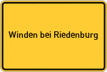 Place name sign Winden bei Riedenburg, Altmühl