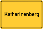 Place name sign Katharinenberg